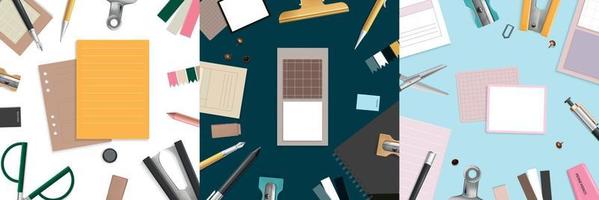 Office Items Design Concept vector