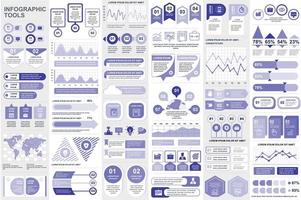 Infographic elements data visualization vector design template