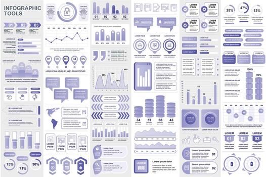 Infographic elements data visualization vector design template