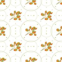 Autumn leaves pattern seamless floral texture vector