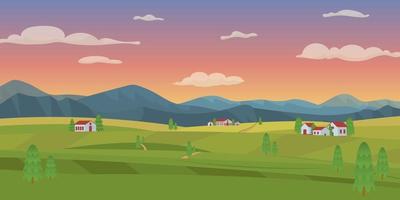 Hill Station View vector