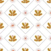 patrón de hojas de otoño sin fisuras textura floral vector