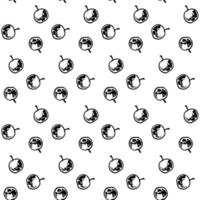 Berries seamless pattern on white background. vector