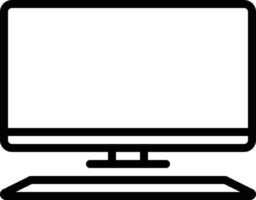 Line icon for computer vector