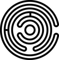 Line icon for labyrinth vector
