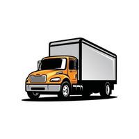 freight truck - cargo truck - delivery truck isoated vector