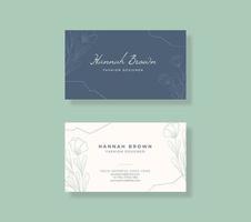 Elegant and beautiful business card template vector