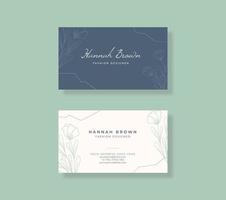 Elegant and beautiful business card template vector