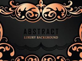 Abstract Luxury Rose Gold Ornamental background vector