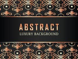 Abstract Luxury Rose Gold Ornamental background vector