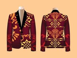 Vector Decorative Blazer Design