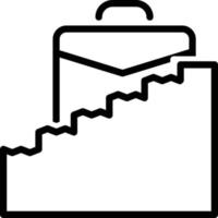 Line icon for career ladder vector