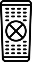 Line icon for control vector