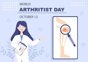 World Arthritis Day Vector Illustration