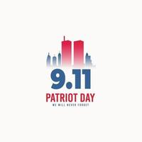 September 11  patriot day in usa vector