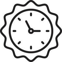 Line icon for clock vector