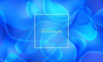 Abstract blue fluid liquid geometric technology futuristic background vector