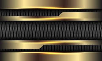 Abstract gold grey hexagon mesh geometric luxury futuristic background vector