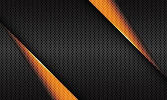 Abstract yellow triangle grey metallic hexagon mesh futuristic vector