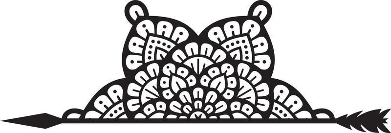 Half Mandala and Arrow