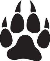 Wolf Paw Print vector