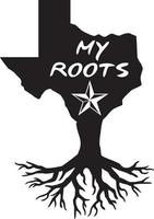 Texas My Roots vector