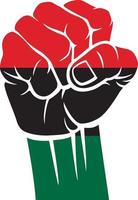 Fist in Pan African Color vector