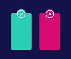 positive and negative list design, vector