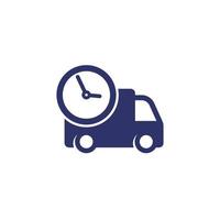 fast delivery icon with van vector