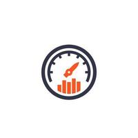 Efficiency, performance icon vector