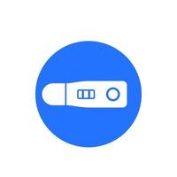 pregnancy test, vector round icon