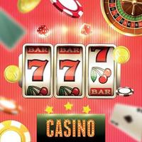 Slot Casino Jackpot Composition vector