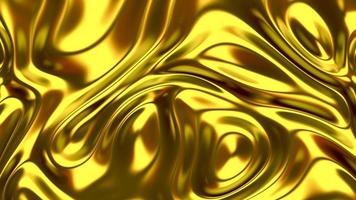 fundo de ondulações de ouro líquido video