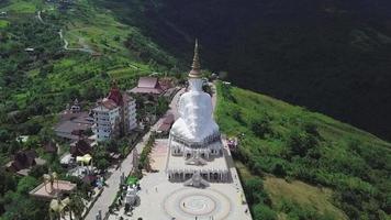 White buddha Statue Wat Prathat temple video