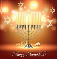 Hanukkah Realistic Background Composition vector