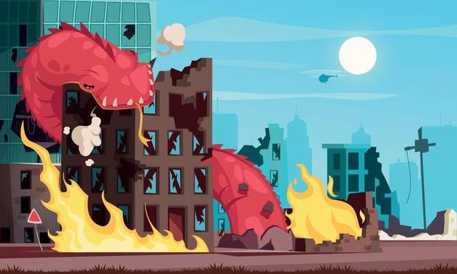 Attacking Worm Illustration