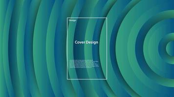 green circle abstract background. vector illustration. EPS 10