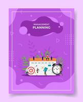Gestión de planificación empresarial para plantilla de banners, flyer. vector