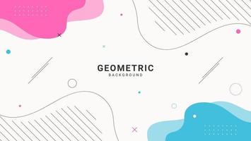 Modern Colorful Minimal Abstract Geometric Background vector