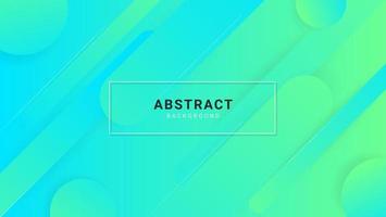 Modern Abstract Gradient Green Blue Background With Rounded Shapes vector