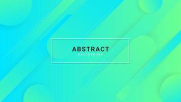 Modern Abstract Gradient Green Blue Background With Rounded Shapes vector