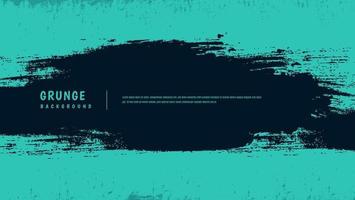 Abstract Minimal Dark Frame Grunge Template In Bright Cyan Background vector