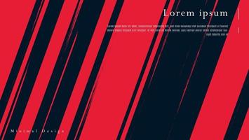 Modern Abstract Flat Red Grunge Stripe In Dark Background vector