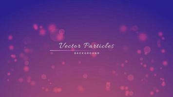 Abstract Colorful Glowing Orange Particles In Purple Background vector