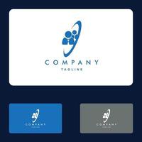 grupos comunitarios personas logo set vector logo design template elements