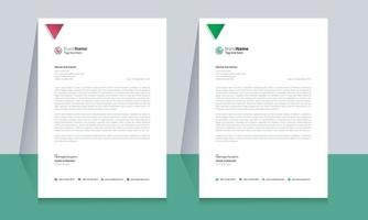 Creative modern and clean business letterhead template design vector