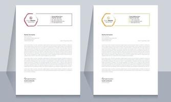 Creative simple and professional letterhead template vector