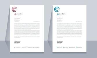 Creative simple and professional letterhead template vector