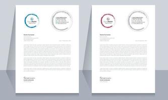 Creative simple and professional letterhead template vector