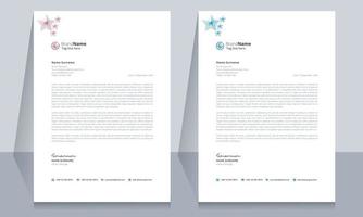 Creative simple and professional letterhead template vector